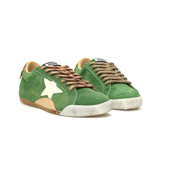 Green & Brown & White Mens Sneaker By Golden Goose - Picture 6 of 8